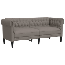 vidaXL tópszínű 2 személyes szövet Chesterfield kanapé (372552) bútor