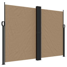 vidaXL tópszínű behúzható oldalsó napellenző 180 x 600 cm kerti bútor
