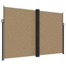 vidaXL tópszínű behúzható oldalsó napellenző 220 x 1200 cm kerti bútor