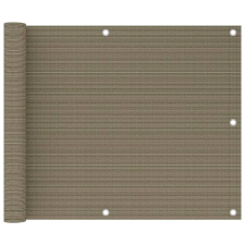 vidaXL tópszínű HDPE erkélyparaván 75 x 300 cm kerti bútor