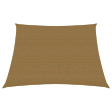 vidaXL tópszínű HDPE napvitorla 160 g/m² 3/4 x 2 kerti bútor
