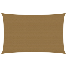 vidaXL tópszínű HDPE napvitorla 160 g/m² 3 x 5 m kerti bútor
