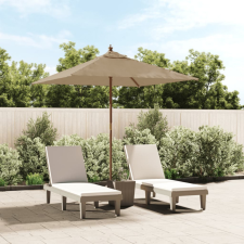 vidaXL tópszínű kerti napernyő fa rúddal 198x198x231 cm kerti bútor