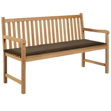 vidaXL tópszínű párna kerti padhoz 150 x 50 x 3 cm kerti bútor