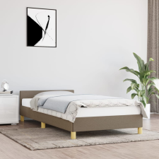 vidaXL tópszínű szövet ágykeret fejtámlával 100 x 200 cm ágy és ágykellék