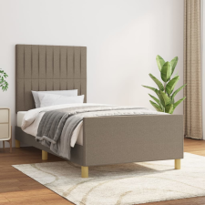 vidaXL tópszínű szövet ágykeret fejtámlával 90 x 200 cm ágy és ágykellék