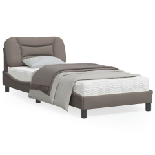 vidaXL tópszínű szövet ágykeret fejtámlával 90x190 cm ágy és ágykellék