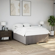 vidaXL tópszínű szövet ágykeret matrac nélkül 140 x 190 cm ágy és ágykellék