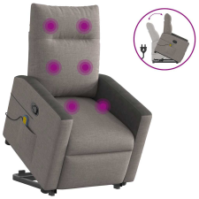 vidaXL tópszínű szövet dönthető masszázs- és állófotel masszázsfotel