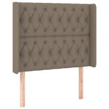 vidaXL tópszínű szövet fejtámla szárnyakkal 103x16x118/128 cm (3119910) ágy és ágykellék