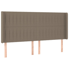 vidaXL tópszínű szövet fejtámla szárnyakkal 183x16x118/128 cm (3119836) ágy és ágykellék
