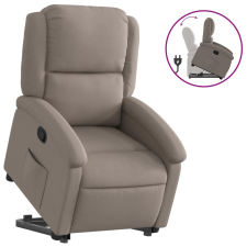 vidaXL tópszínű szövet felállást segítő dönthető fotel (3204172) bútor