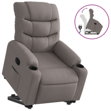vidaXL tópszínű szövet felállást segítő dönthető fotel (3206652) bútor