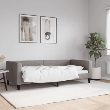 vidaXL tópszínű szövet kanapéágy 90 x 200 cm ágy és ágykellék