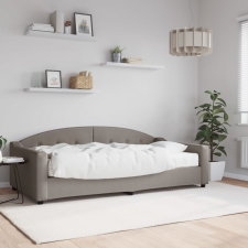 vidaXL tópszínű szövet kanapéágy matraccal 100 x 200 cm ágy és ágykellék