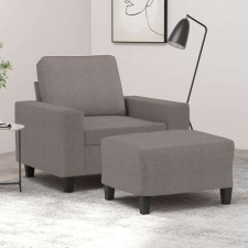 vidaXL tópszínű szövet kanapéfotel lábtartóval 60 cm bútor
