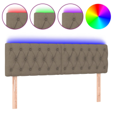 vidaXL tópszínű szövet LED-es fejtámla 144x7x78/88 cm (3121950) ágy és ágykellék