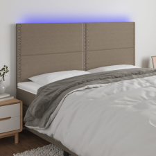 vidaXL tópszínű szövet LED-es fejtámla 160x5x118/128 cm ágy és ágykellék