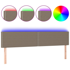 vidaXL tópszínű szövet LED-es fejtámla 200x5x78/88 cm (3121498) ágy és ágykellék