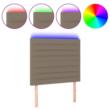 vidaXL tópszínű szövet LED-es fejtámla 90x5x118/128 cm (3122550) ágy és ágykellék