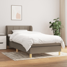 vidaXL tópszínű szövet rugós ágy matraccal 100 x 200 cm ágy és ágykellék