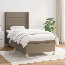 vidaXL tópszínű szövet rugós ágy matraccal 100 x 200 cm ágy és ágykellék