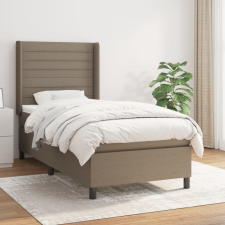 vidaXL tópszínű szövet rugós ágy matraccal 100 x 200 cm ágy és ágykellék