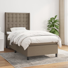vidaXL tópszínű szövet rugós ágy matraccal 100 x 200 cm ágy és ágykellék