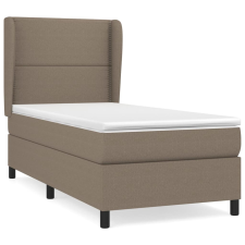 vidaXL tópszínű szövet rugós ágy matraccal 100 x 200 cm (3127865) ágy és ágykellék