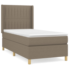 vidaXL tópszínű szövet rugós ágy matraccal 100 x 200 cm (3132133) ágy és ágykellék