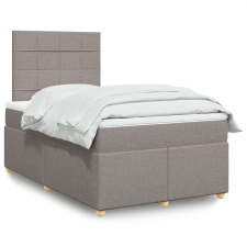 vidaXL tópszínű szövet rugós ágy matraccal 120 x 190 cm ágy és ágykellék