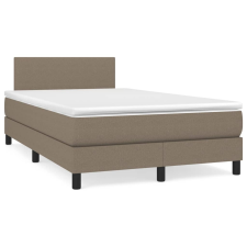 vidaXL tópszínű szövet rugós ágy matraccal 120 x 200 cm (3139885) ágy és ágykellék