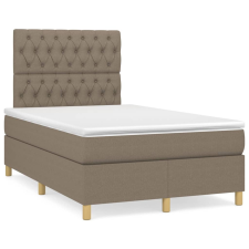 vidaXL tópszínű szövet rugós ágy matraccal 120 x 200 cm (3142565) ágy és ágykellék