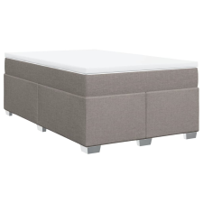 vidaXL tópszínű szövet rugós ágy matraccal 120 x 200 cm (3285127) ágy és ágykellék