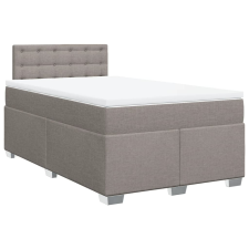 vidaXL tópszínű szövet rugós ágy matraccal 120 x 200 cm (3285873) ágy és ágykellék