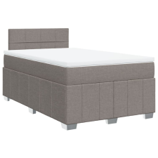 vidaXL tópszínű szövet rugós ágy matraccal 120 x 200 cm (3287039) ágy és ágykellék