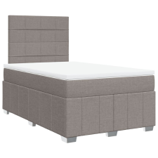 vidaXL tópszínű szövet rugós ágy matraccal 120 x 200 cm (3291639) ágy és ágykellék