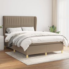 vidaXL tópszínű szövet rugós ágy matraccal 140 x 190 cm ágy és ágykellék