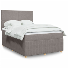 vidaXL tópszínű szövet rugós ágy matraccal 140 x 190 cm ágy és ágykellék
