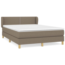 vidaXL tópszínű szövet rugós ágy matraccal 140 x 190 cm (3126721) ágy és ágykellék