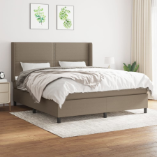 vidaXL tópszínű szövet rugós ágy matraccal 160 x 200 cm ágy és ágykellék