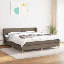 vidaXL tópszínű szövet rugós ágy matraccal 180 x 200 cm ágy és ágykellék