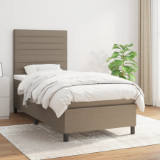 vidaXL tópszínű szövet rugós ágy matraccal 80 x 200 cm ágy és ágykellék