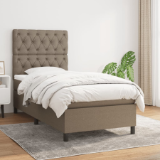 vidaXL tópszínű szövet rugós ágy matraccal 80 x 200 cm ágy és ágykellék