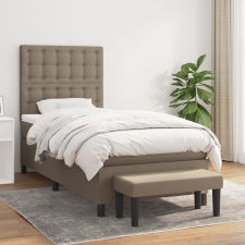 vidaXL tópszínű szövet rugós ágy matraccal 80 x 200 cm ágy és ágykellék