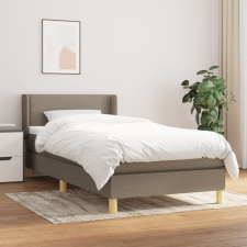 vidaXL Tópszínű szövet rugós ágy matraccal 80 x 200 cm ágy és ágykellék