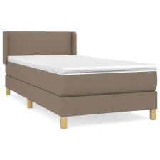 vidaXL Tópszínű szövet rugós ágy matraccal 80 x 200 cm ágy és ágykellék
