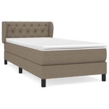 vidaXL tópszínű szövet rugós ágy matraccal 80 x 200 cm (3126441) ágy és ágykellék