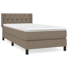 vidaXL tópszínű szövet rugós ágy matraccal 80 x 200 cm (3129909) ágy és ágykellék