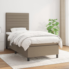 vidaXL tópszínű szövet rugós ágy matraccal 90 x 190 cm ágy és ágykellék